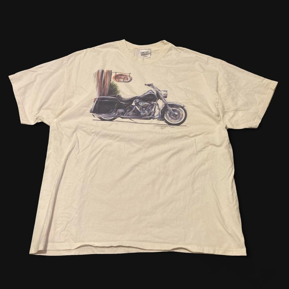 Vintage 06' Kurbside Kustoms motorcycle tee port company 2XL/24